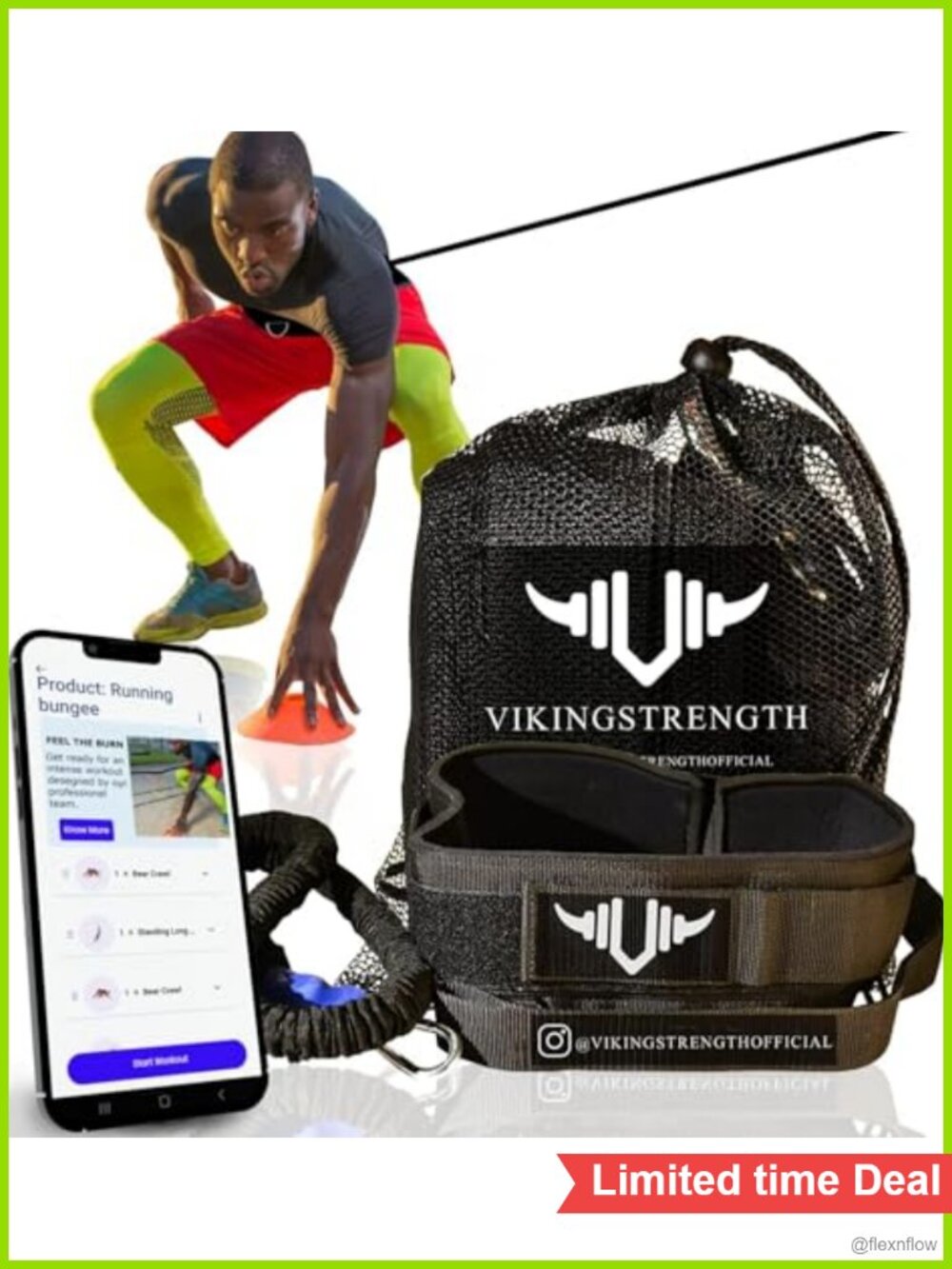 360° Resistance Running Training Bungee Band - Speed & Agility for Football
